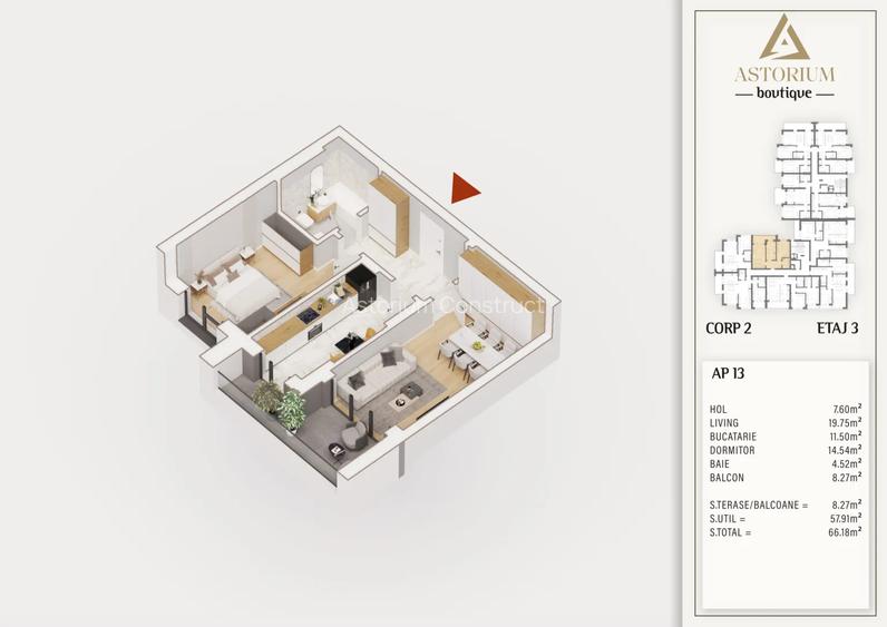 Apartament 2 Camere Elegant cu Design Rafinat Comision 0% - 3