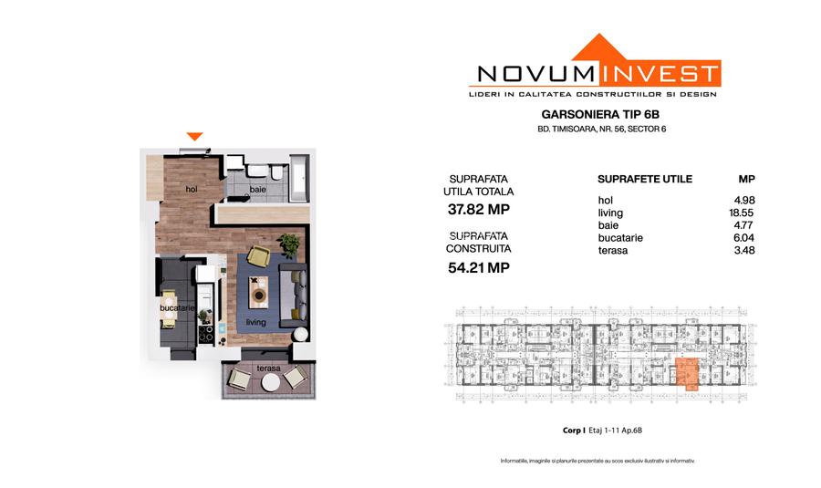 NOU FAZA 4 - NOVUM 56 - Garsoniere Decomandate Bulevardul Timisoara - 6
