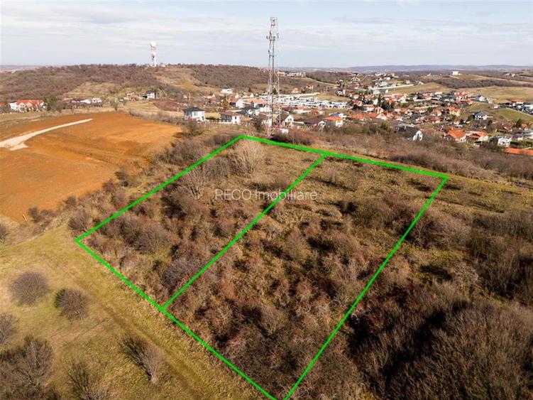 RECO Teren  intravilan- panorama asupra orasului -str. Caisilor - 2