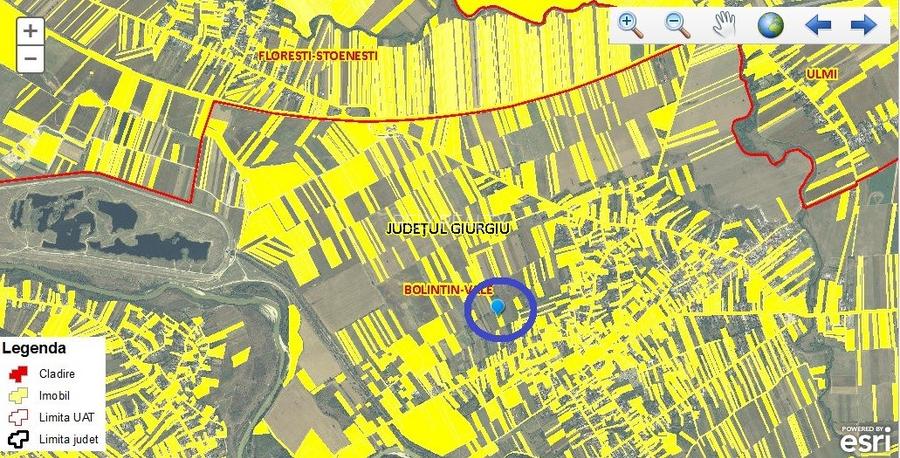 Vanzare teren intravilan, Bolintin Vale, 5.000 mp, 20 EUR  mp, comision 0% - 6