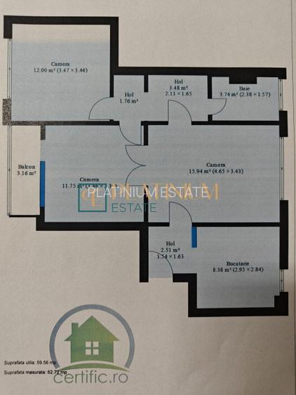 P4507 Apartament cu 3 camere, zona Medicina - 12