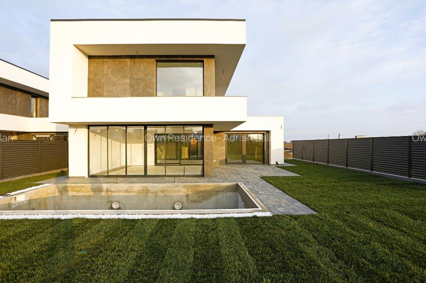 Vila moderna cu piscina Tunari Ilfov pe malul lacului Pasarea  - 11