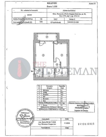Apartament 2 camere de închiriat - ONE COTROCENI PARK - 1