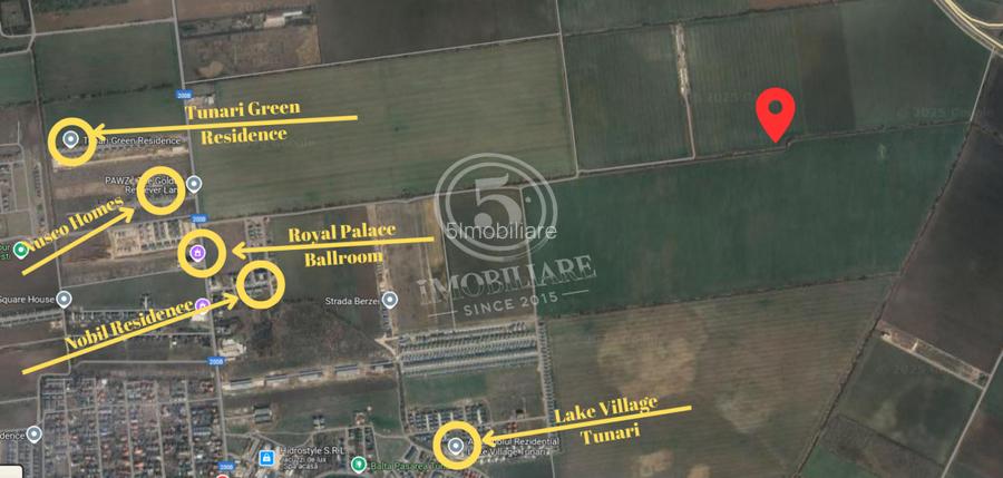 Tunari- Teren Intravilan de Vanzare- 21,67 Euro/mp - 4