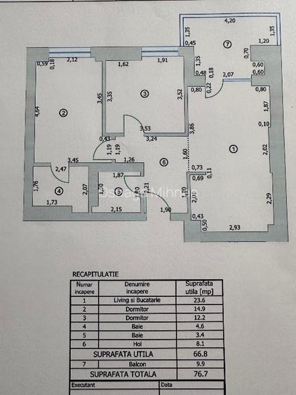 Apartament 3 camere Cortina North | Prima inchiriere | PROPRIETAR | Loc parcare - 16