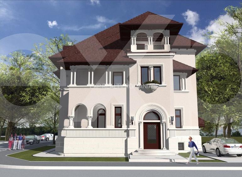 Vila cu arhitectura deosebila de vanzare- Primaverii- televiziune - 2