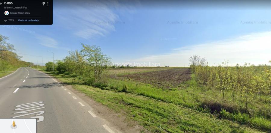 Teren Branesti 1016 mp - intre padure si A2 - Comision 0% - 2