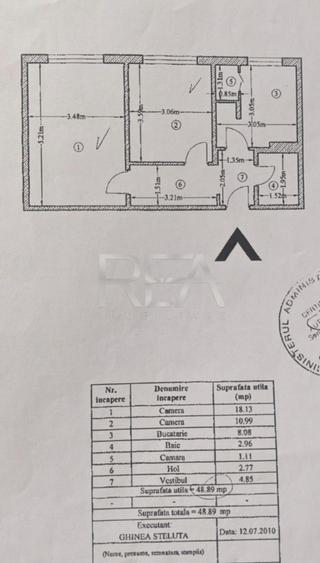 2 camere, et 3/4, 50mp, anvelopat-Drumul Taberei