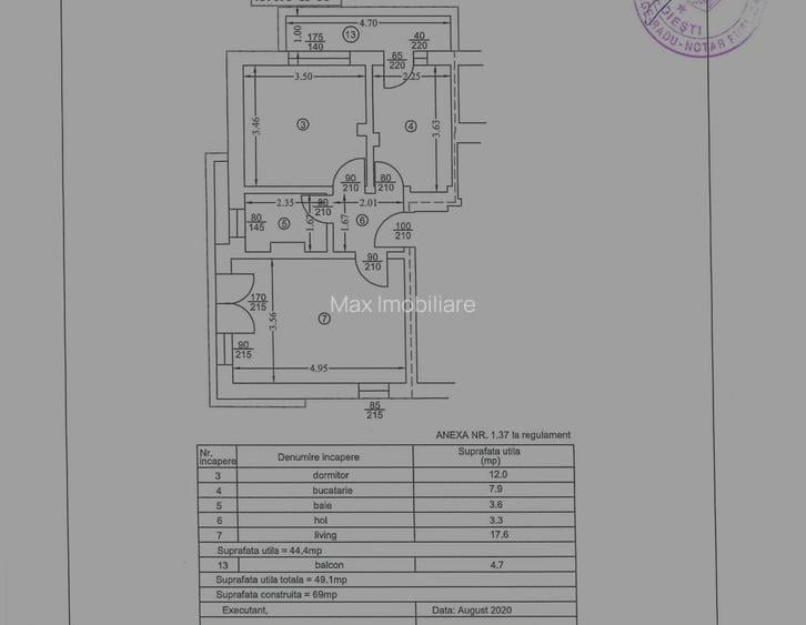 Apartament 2 camere decomandat – construcție nouă – Malu Roșu, Ploiești - 1