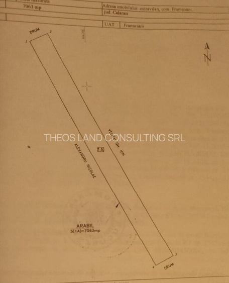 Teren 7063 mp extravilan Frumusani - 2