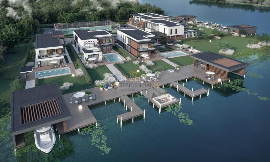 Vila exclusivista cu piscina si ponton pe malul Lacului Snagov - 6