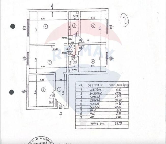 Apartament cu 4 camere de vanzare, Centrala proprie, 13 Septembrie - 12