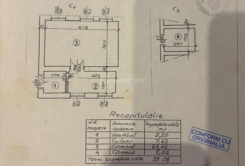 Garsoniera renovata in vila-centrala termica-Zona Armeneasca - 13
