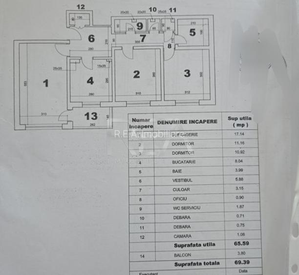 3 camere, 1/8, bloc 1983 -Ghencea- Str. Latea Gheorghe - 13