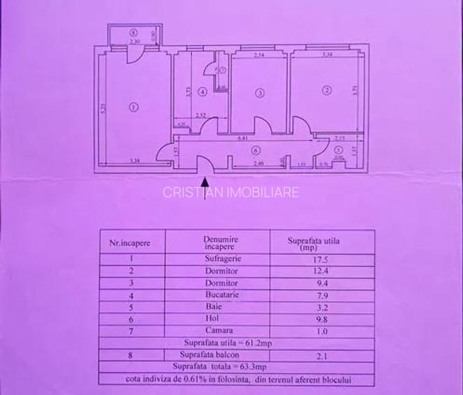 Ap 3 camere conf 1, Calea Galati - Plantelor, RENOVAT - 5