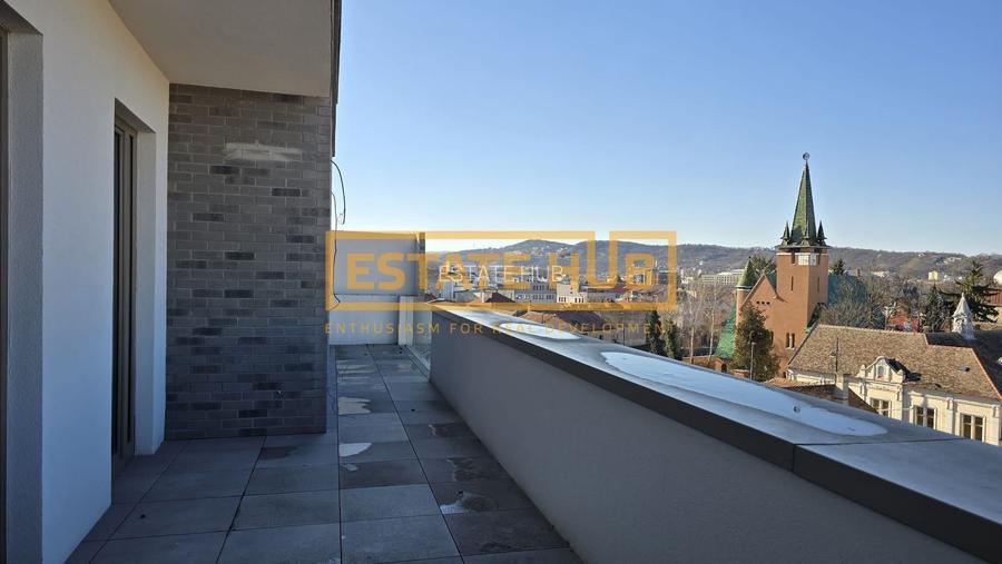 3 camere Clinicilor | terasa 30 mp| vedere spre Parcul Central | Comision 0% - 14