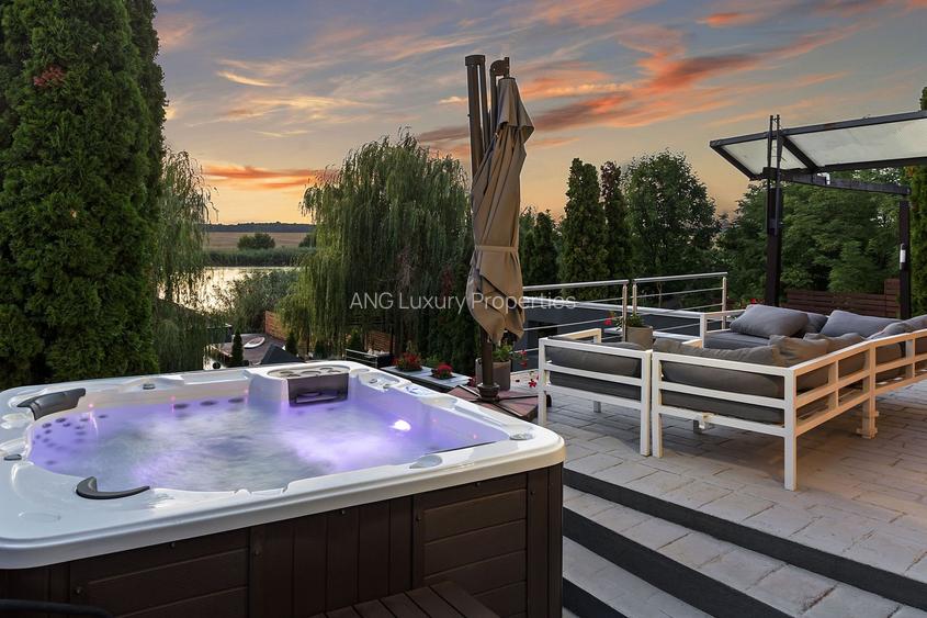 Vila Exclusivistă cu Deschidere la Lac, Piscină și Garaj pentru Barcă în Snagov - 2