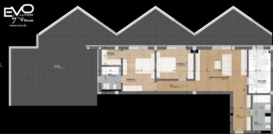 PENTHOUSE 3 CAMERE | 110 MP TERASĂ | SHOPPING CITY SIBIU | Evolution Apartments - 5