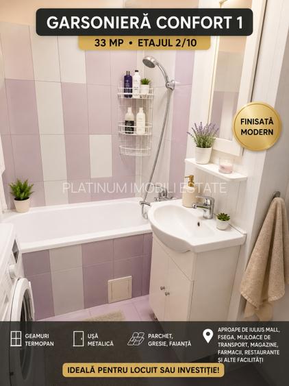 GARSONIERĂ CONFORT 1 33 MP | Et.2/10 | Gheorgheni | INVESTIȚIE PERFECTĂ! - 2