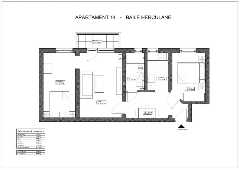 Apartament 3 camere Baile Herculane  - 11