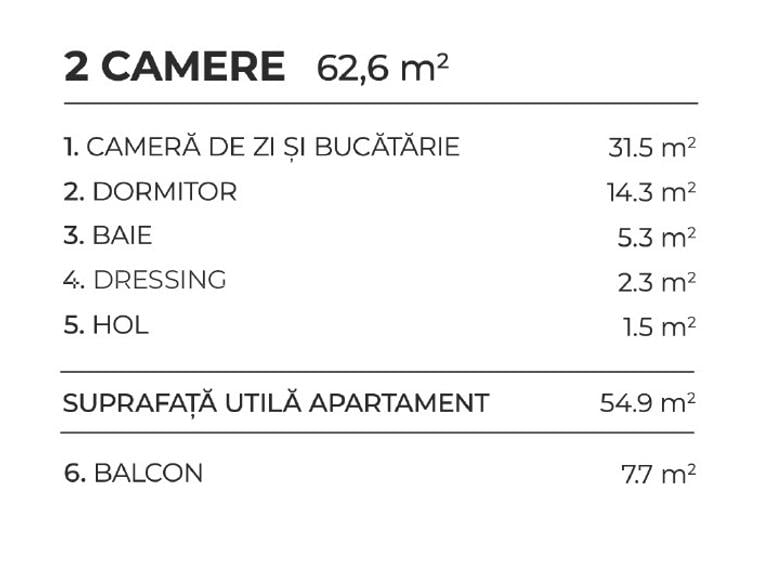 Apartament 2 camere  - complex rezidential nou - 3