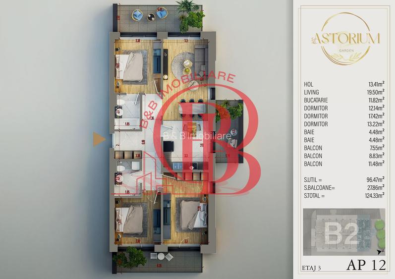 4 camere finalizat Complex Premium-piscina - pista alergare in incinta - 2