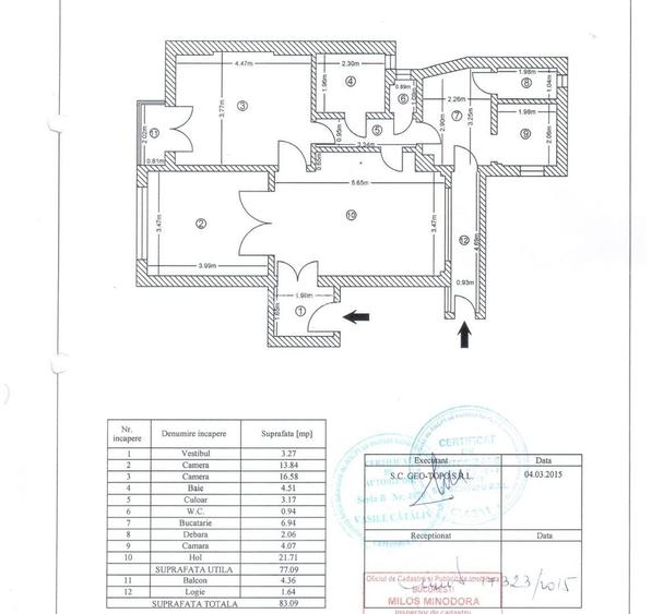 Apartament nemobilat 3 camere Dorobanti M261 - 3