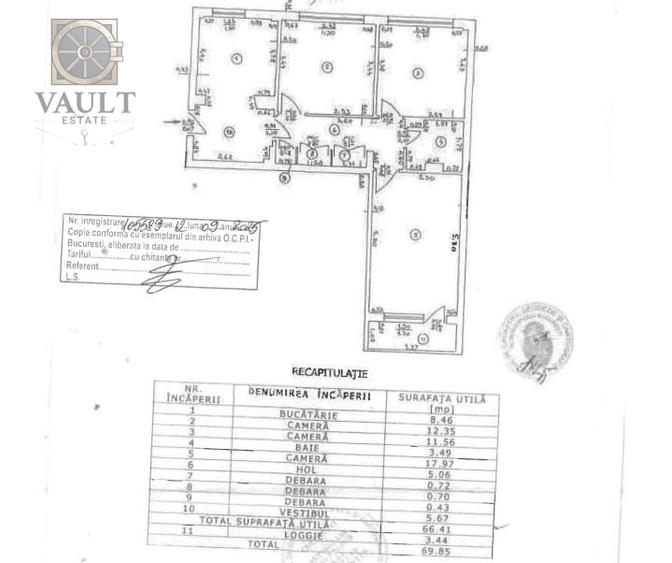 Apartament 3 camere - 69.8mp - 1 Decembrie 1918  - 9