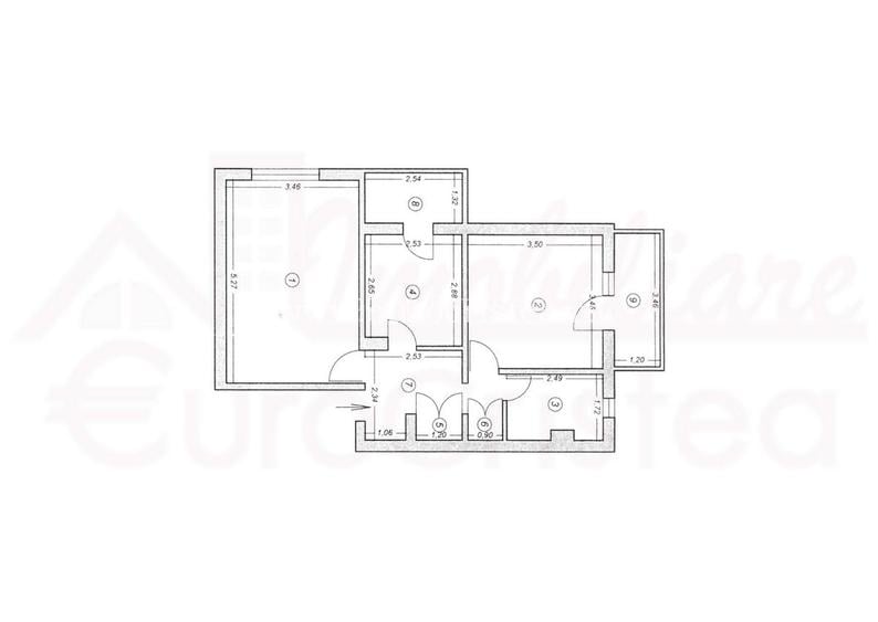 Apartament 2 camere în Mangalia,ultracentral – 190 m de mare,etaj 1 - 5