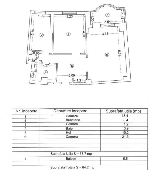 Apartament 2camere decomandat-zona Capitol - 12