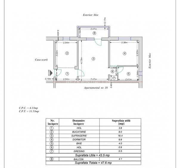 Apartament la doi pași de Parcul Catedralei, mobilat și utilat - 6