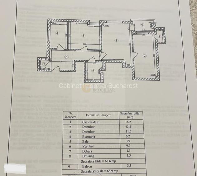 3 Camere - 67MP | Etaj 4/9 | Stradal | Metrou Lujerului la 5 minute - 1