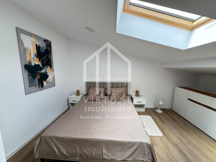 Penthouse mobilat si utilat modern - 89 mp, loc de parcare - 5