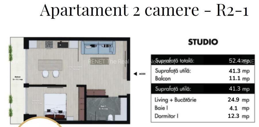 Barrio Unirii 2 camere - 2