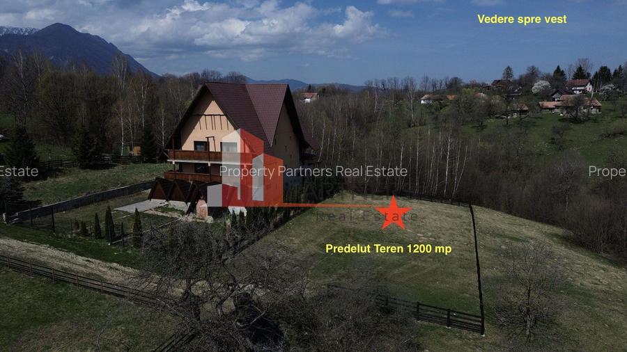 Teren Premium 1.200 mp | Bran - Predelut | Vedere spre Bucegi și Piatra Craiului - 2