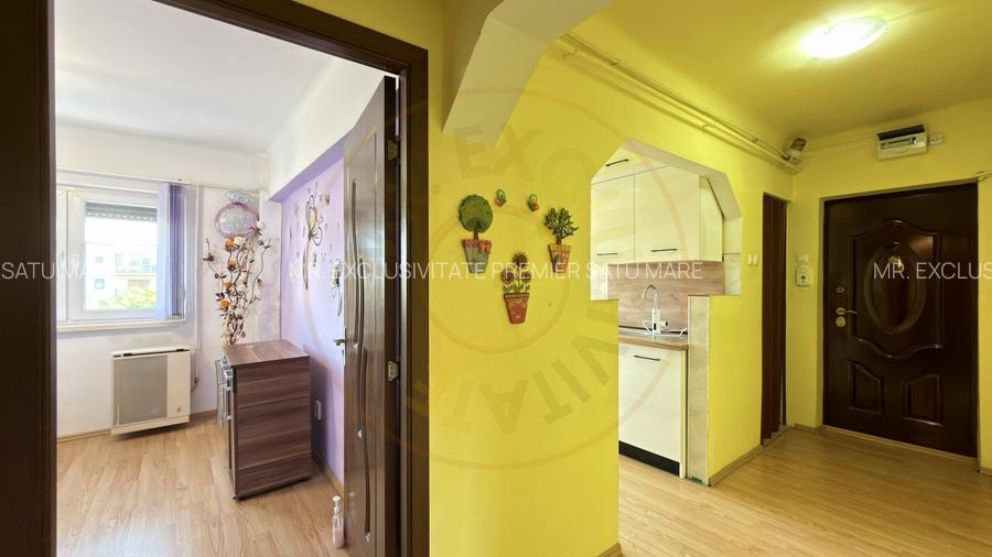 Apartament 2 camere Etaj III Carei-Str. M.Viteazul Nr.19, Vizavi Kaufland - 7