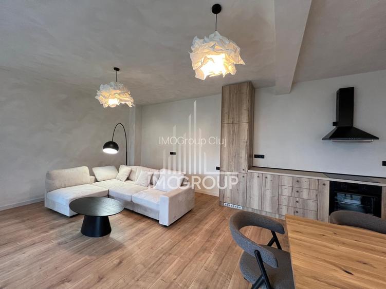 Duplex modern de închiriat | 100 mp utili | 2 dormitoare | 2 băi | Parcare - 6
