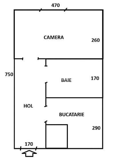 Complex Studentesc | 1 Camera | Etaj Intermediar. - 5