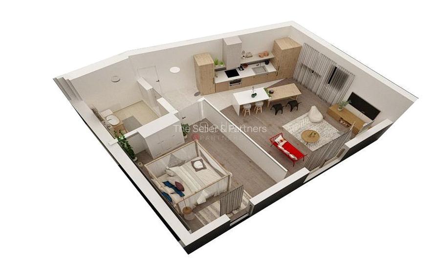 Apartament in Bloc Tip Vila - 5