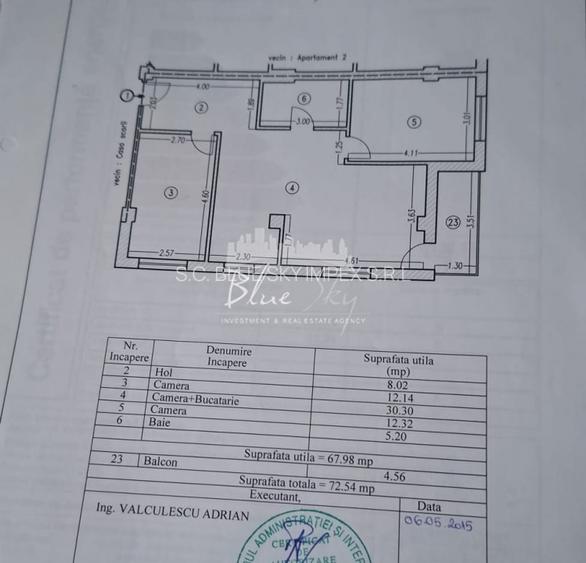 Primo - 3 Camere Decomandat 73 mp ,Bloc 2014 , Parcare Inclusa , Curte Privata - 17