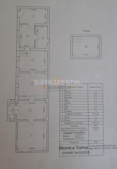 Casa cu 3 camere, teren 288 mp, metrou Eroii Revolutiei - 5