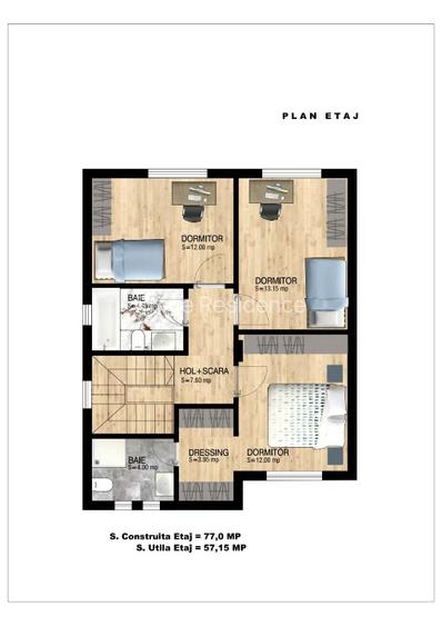 Bragadiru Safirului – Vilă Singulara cu 316 mp teren în Complex Privat Securizat - 11