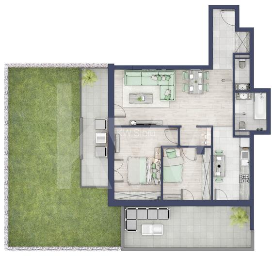 Apartament 3 camere, Parter, intabulare vara 2026 - 6