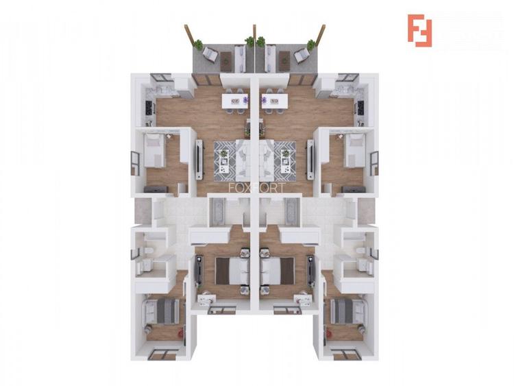 Duplex cu 4 camere - Toate utilitatile + Asfalt - Mosnita Noua - 4