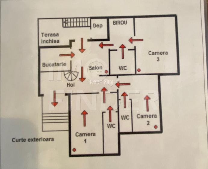 Inchiriere casa 4 camere, zona Centru/Andrei Muresanu - 3