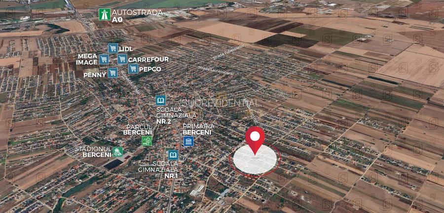 Oportunitate rezidentiala, Teren intravilan 594 mp, Comuna Berceni - 4
