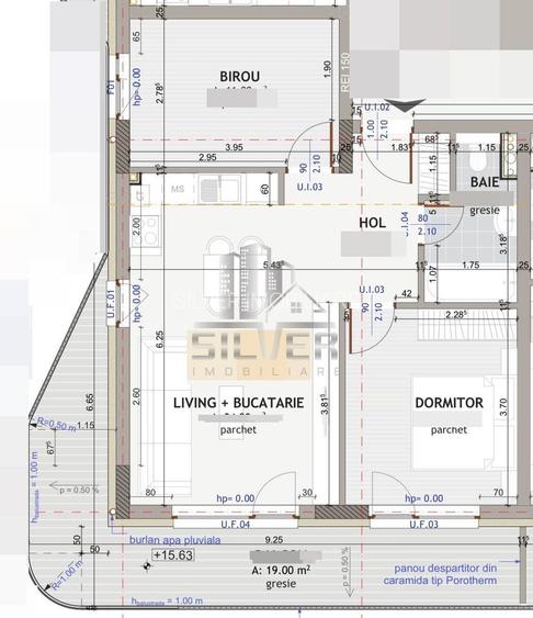 Apartament cu 3 camere recent finisat+terasa de 19 mp/CF. - 12