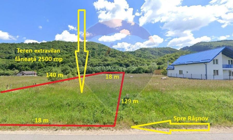 Teren extravilan, 2500 mp, Râșnov, Glăjărie - 2