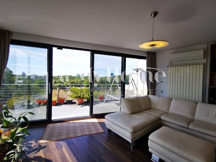 Duplex Spectaculos cu 5 camere, vedere libera Herastrau, mobilat modern, parcare - 4