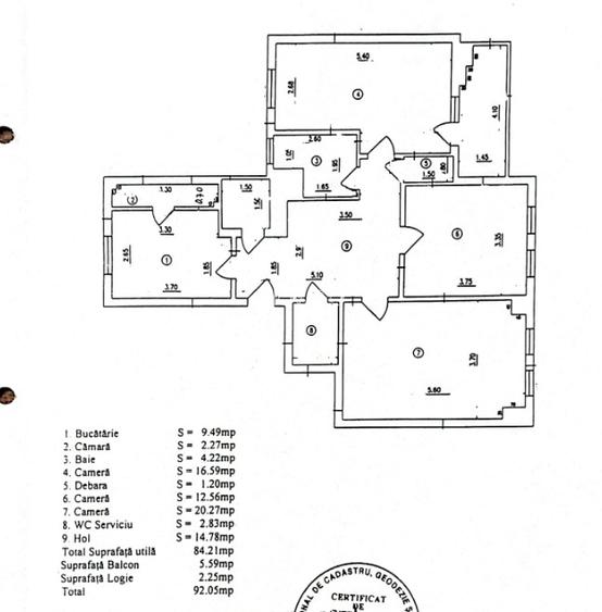 Piața Unirii – Apartament 3 camere, 92 mp, priveliste unică - 12